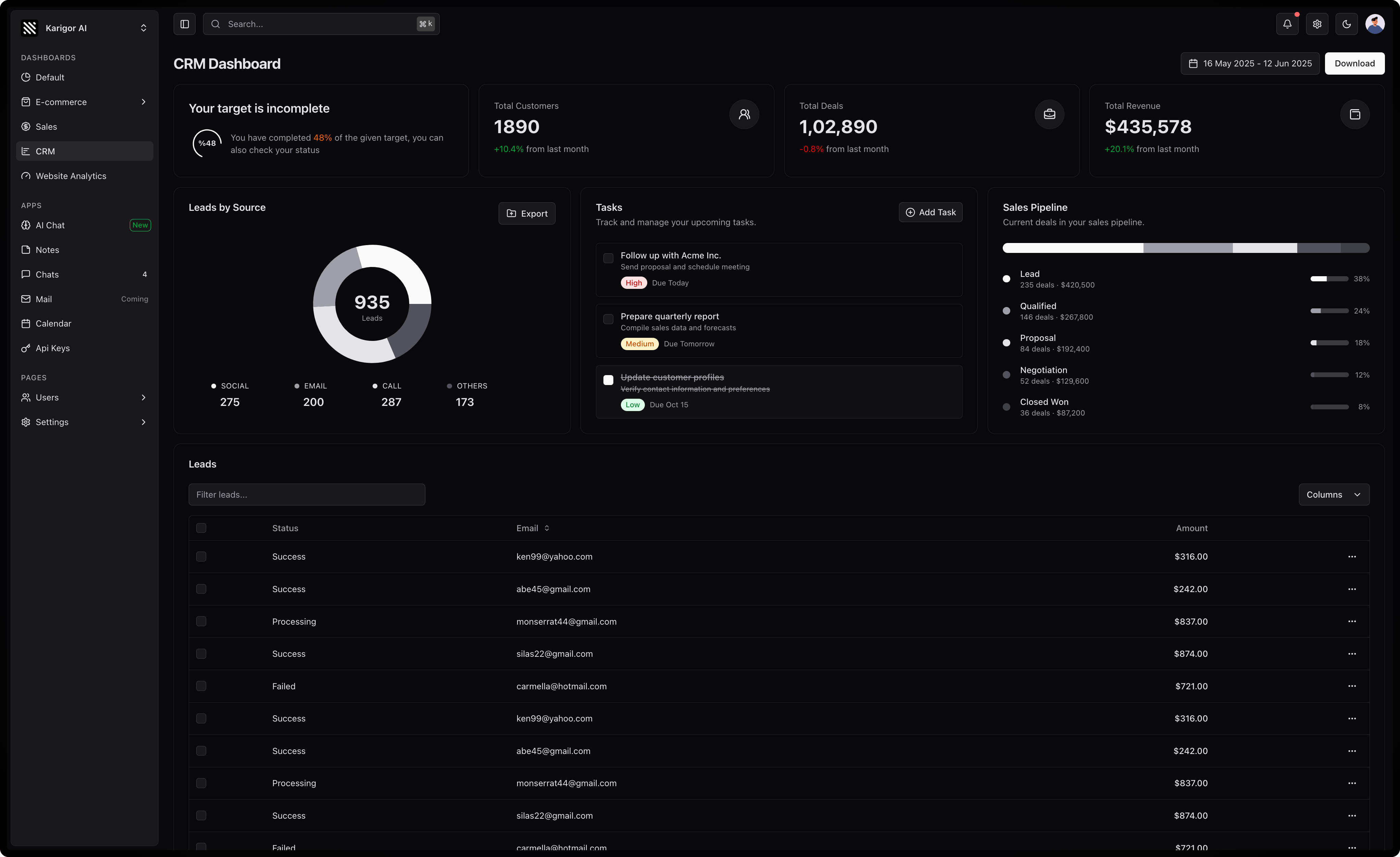 app screen